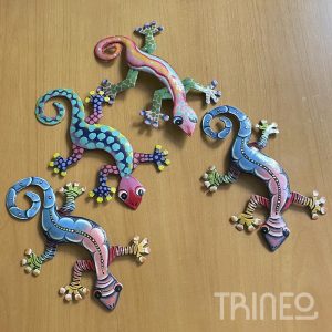 Geckos de lata - TENEMOS 4 (20cm largo)