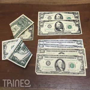 DÓLARES $100 Y $5 DE CADA LADO