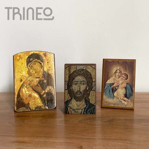 RELIGIOSOS MADERA X 3 (ALTO MÁXIMO 14CM)