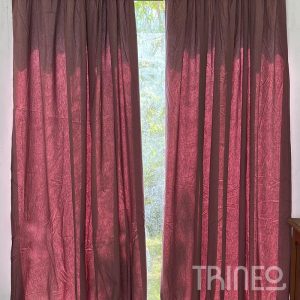 CORTINAS GABARDINA MORADA- TRES paños (1,50M x 2,60m alto)