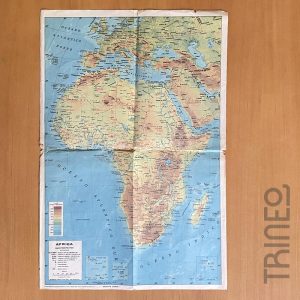 MAPA VINTAGE DE ÁFRICA (49CM X 35CM)