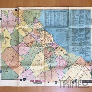 MAPA VINTAGE DE GRAN BUENOS AIRES (65CM X 47CM)