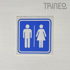 CARTELE BAÑOS (15CM X 15CM)