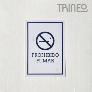 CARTEL PROHIBIDO FUMAR (20cm X 15CM)