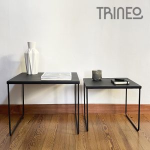 MESITAS BAJAS NEGRAS X 2 (50cm x 50cm x 39cm alto y 40cm x 40cm x 34cm alto)