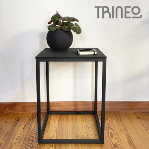 MESITA DE ARRIME NEGRA (40cm x 40cm x 56cm alto)