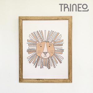 CUADRO LEÓN - DISEÑO DIGITAL TATI GUSSO (40CM X 50CM)