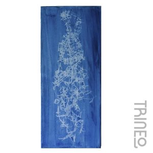 OBRA SIN TÍTULO - CIANOPITIA SOBRE TELA - ARTISTA LUCIO GORZZA (30CM X 70CM)