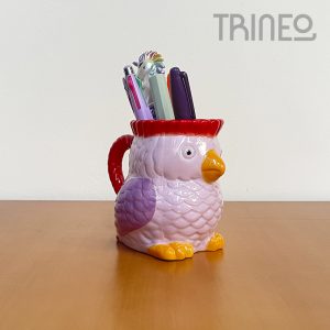 TAZA PORTALÁPICES PÁJARO