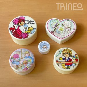Cajas retro Sarah Kay - Años 80 (12cm DIÁMETRO APROX)