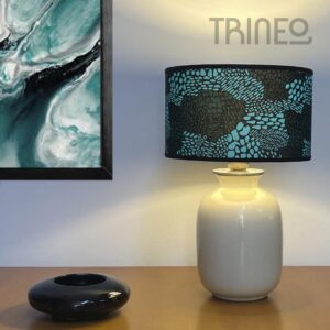 Lámpara Avellaneda - Base cerámica cruda (Altura total: 40cm)