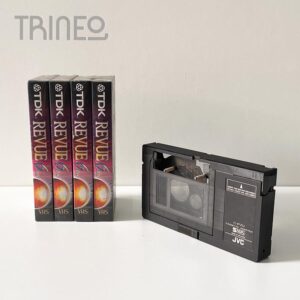 SET VHS TDK X 4 + 1 ADAPTADOR