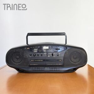 DOBLE CASETERA y radio JVC GRANDE - FUNCIONA - 63CM ANCHO