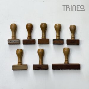 LOTE 8 SELLOS VINTAGE TODO MADERA
