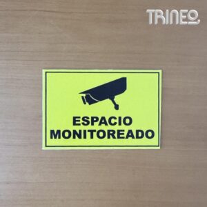 CARTEL ESPACIO MONITOREO (15CM X 10CM)