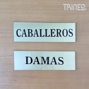 CARTELES BAÑOS VINTAGE (16CM ANCHO)