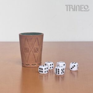 CUBILETE CUERO + DADOS